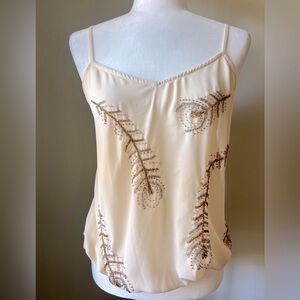 Spaghetti Strap Sequin Embellishment Camisole Top